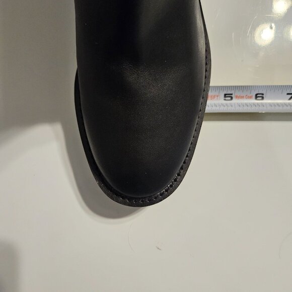 Stuart Weitzman Buckle strap Moto Black Pull On Booties Size 9 - Picture 15 of 16